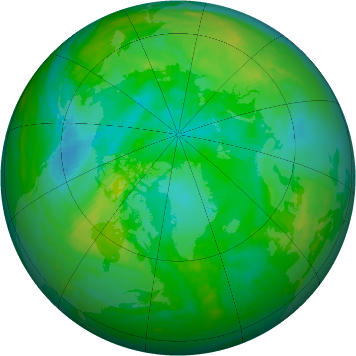 Arctic ozone map for 26 August 1979